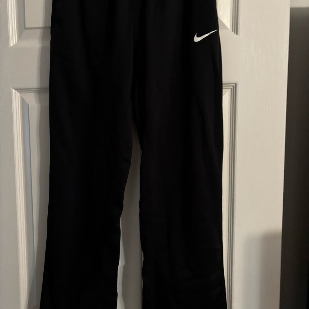 Nike Youth Black Sweatpants with White Logo